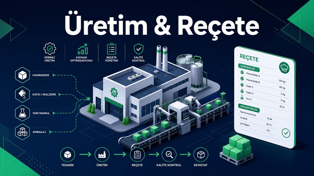Üretim ve Reçete Yönetimi ile Saypol İşletmenizde Üretim Sürecini Kolaylaştırın