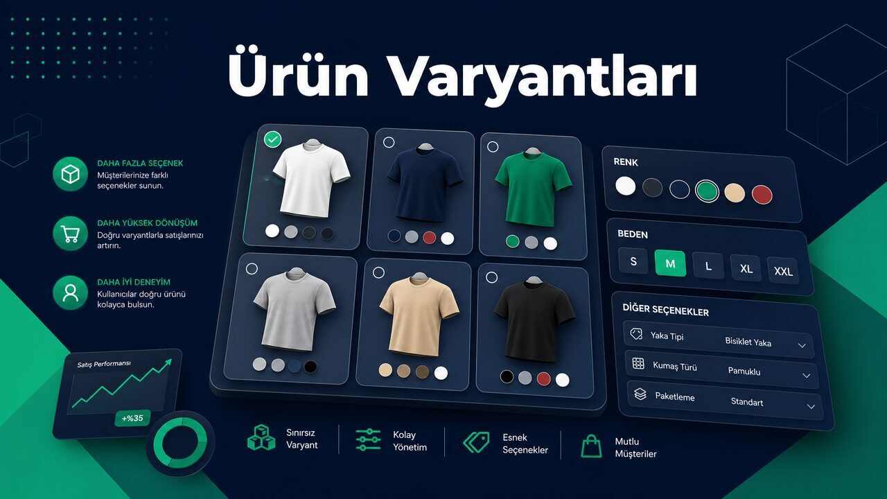 Ürün Varyantları — Saypol’da Renk, Beden ve Boyut Seçeneklerini Kolayca Yönetin