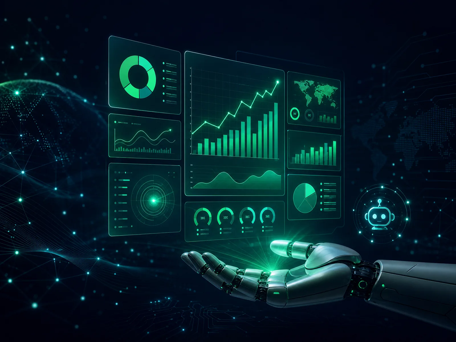 AI CEO finansal analiz görseli
