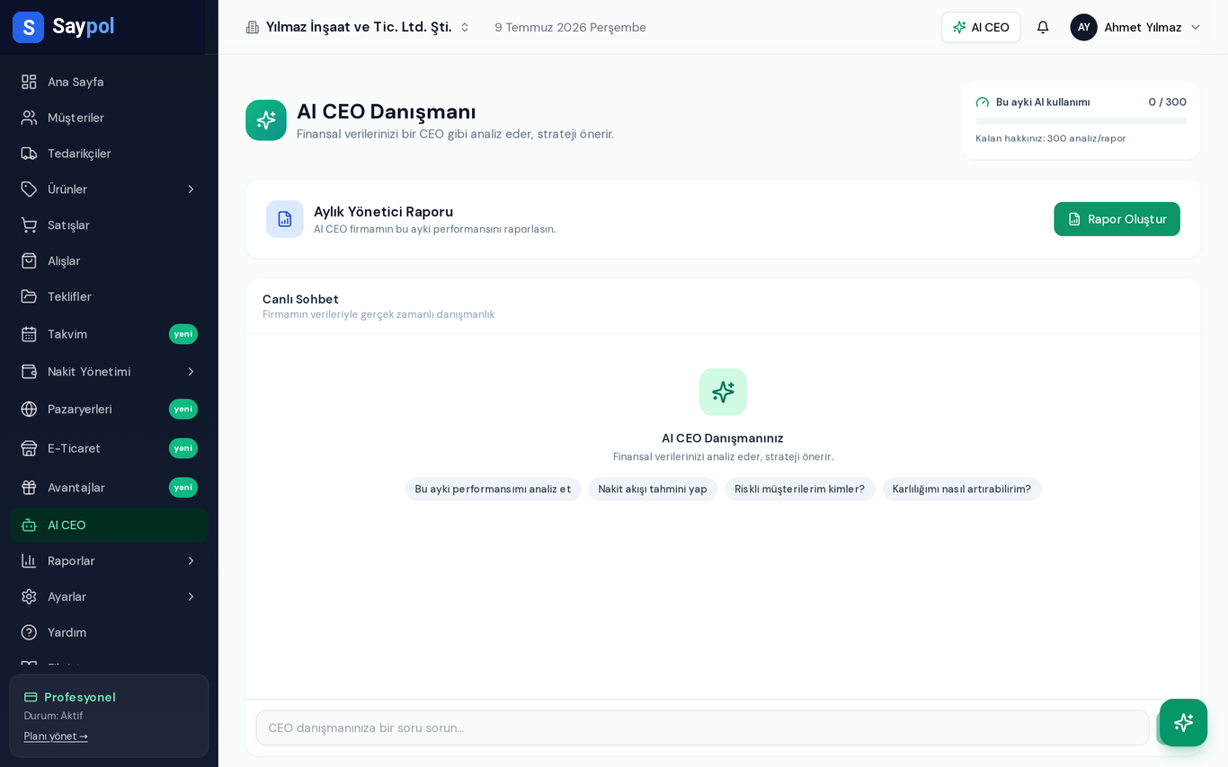 Dijital CEO (Yapay Zeka)